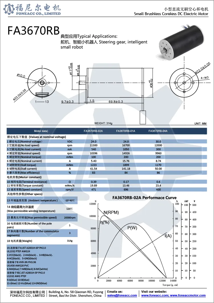 3670rb 36 mm micro coreless brushless dc electric motor.webp